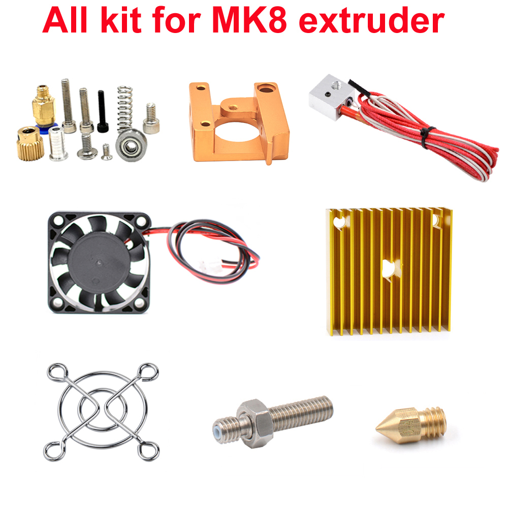 Filament 1.75 - MK8 Extruder Kits J-head Hotend Nozzle