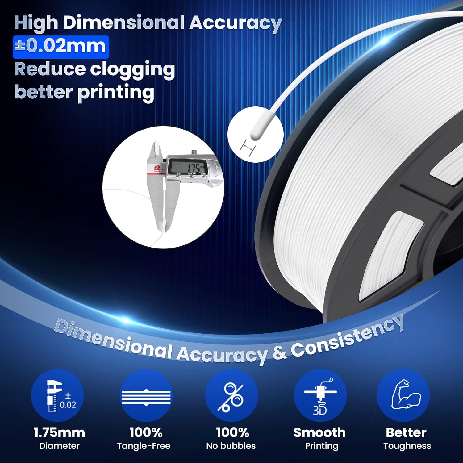 JAYO 3D PETG/PLA/PLA PLUS Prin - Filament 1.75 ulasan dan harga
