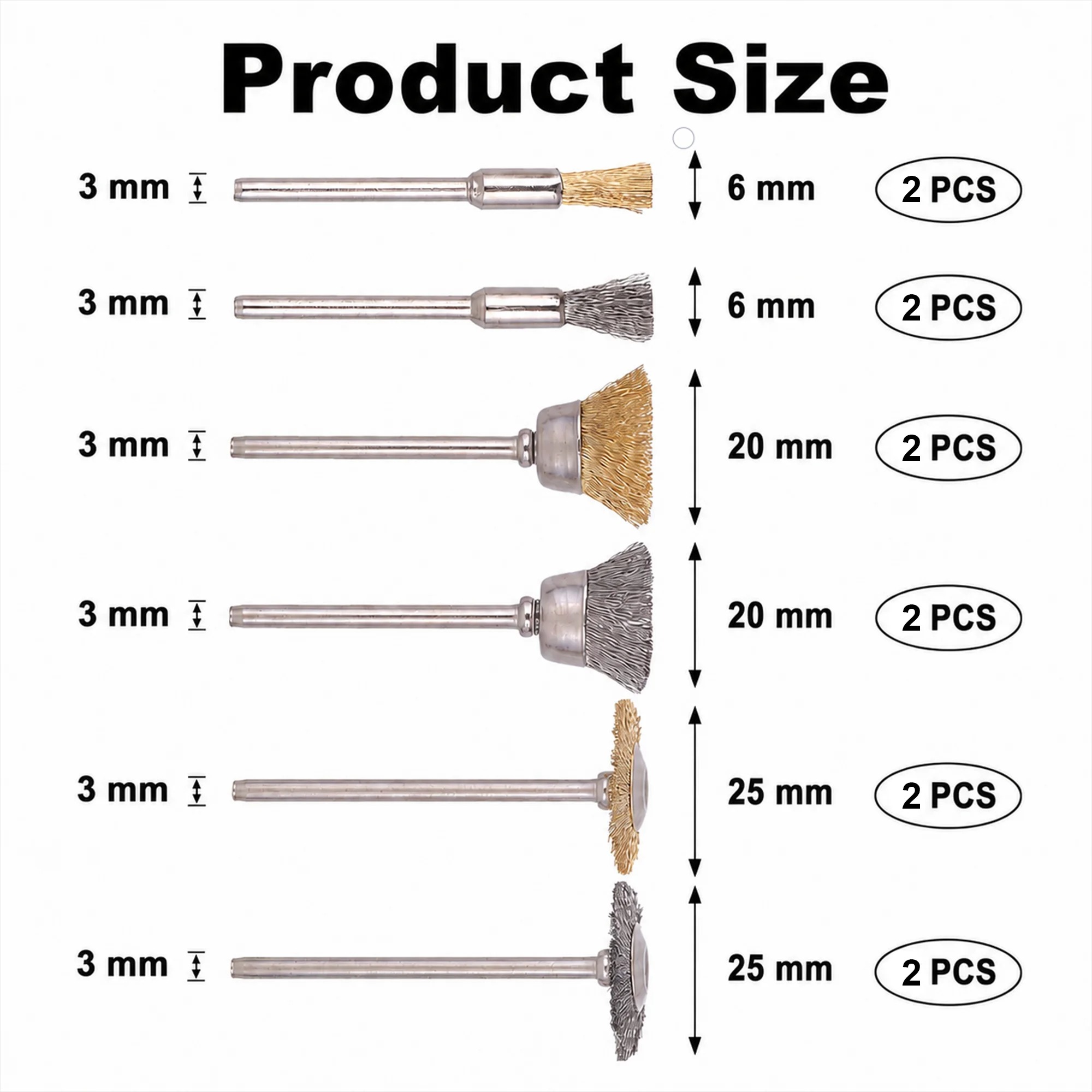 12Pcs Brass Brush Steel Wire W - Nozzle Brass ulasan dan harga
