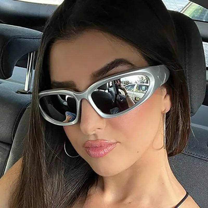 Luxury Y2K Sports Punk Sunglas - Uv Resin ulasan dan harga