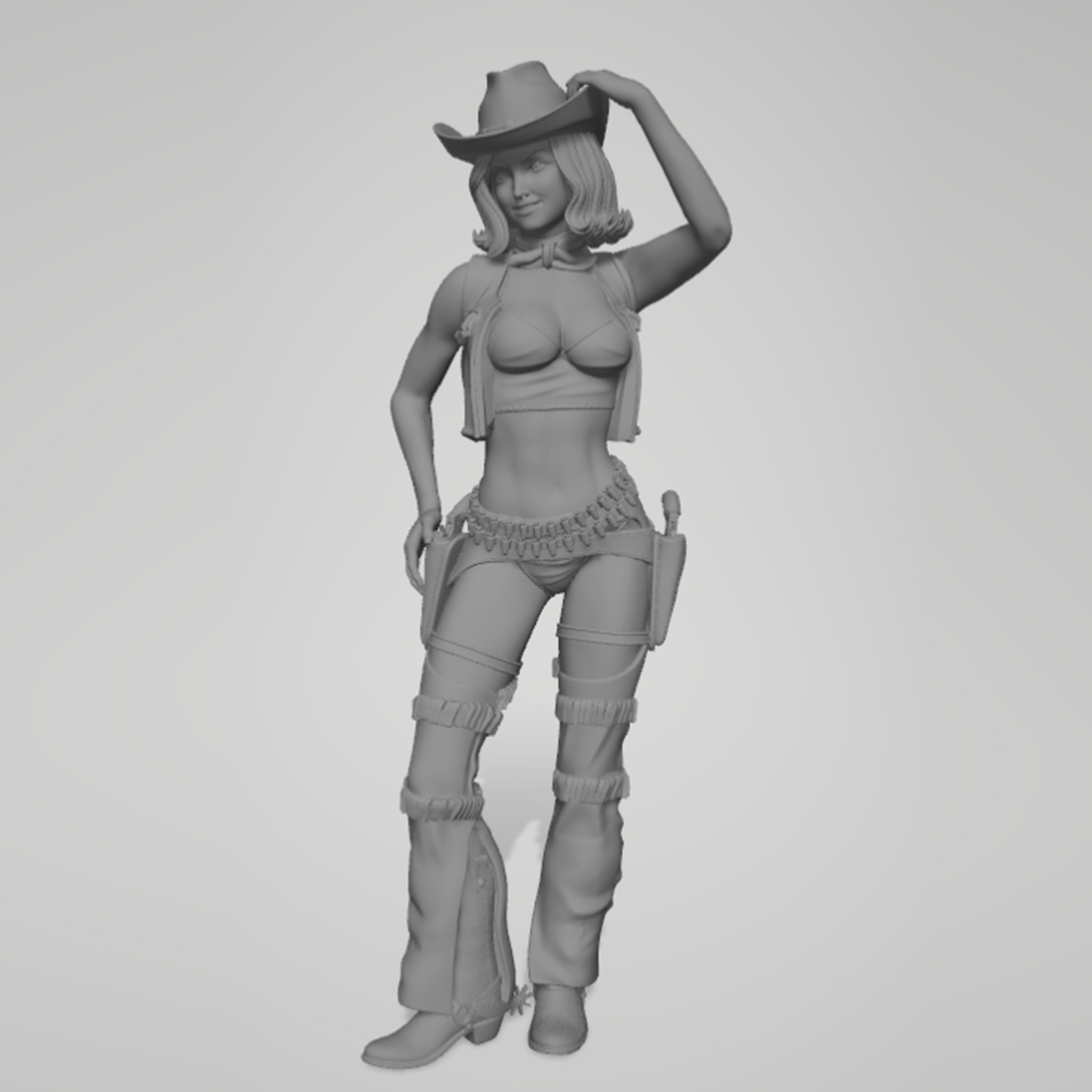 1/24 1/18 1/12 cowboy girl Una - Resin Printer ulasan dan harga