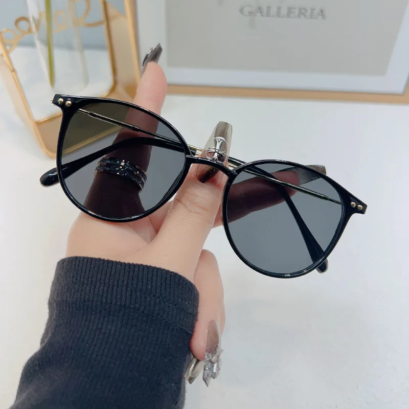 New Round Vintage Sunglasses W - Uv Resin ulasan dan harga
