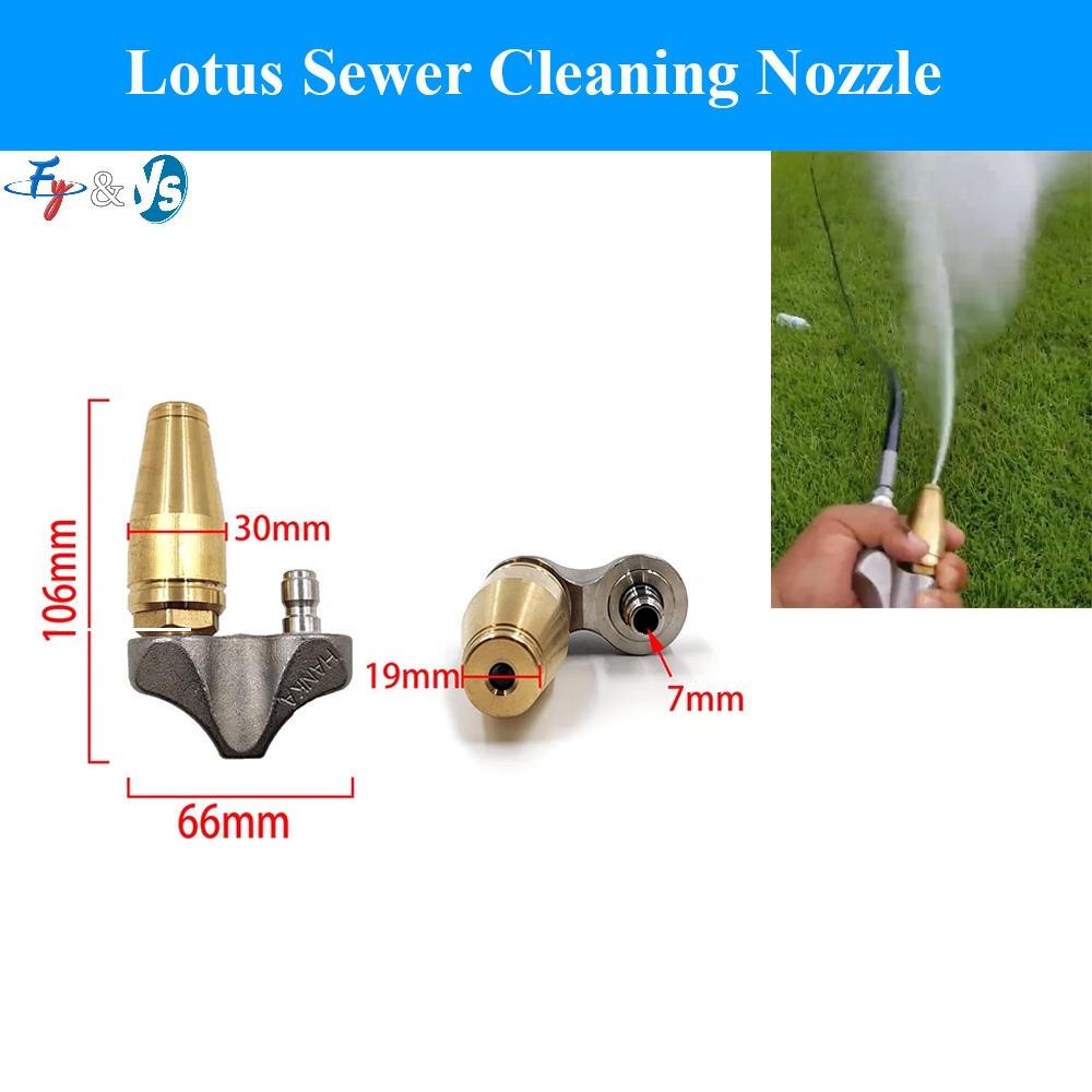 Brass Sewer Jetting Turbo Nozz - Nozzle Brass ulasan dan harga
