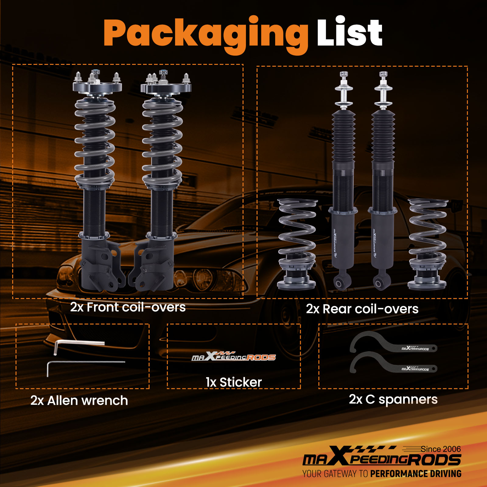 Coilover for Honda Civic 2006- - Fdm Printer ulasan dan harga