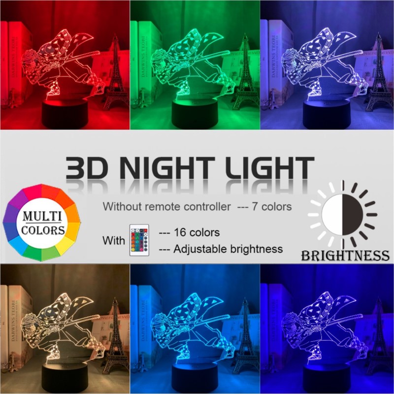Acrylic Led Night Light Anime  - Cr Touch ulasan dan harga