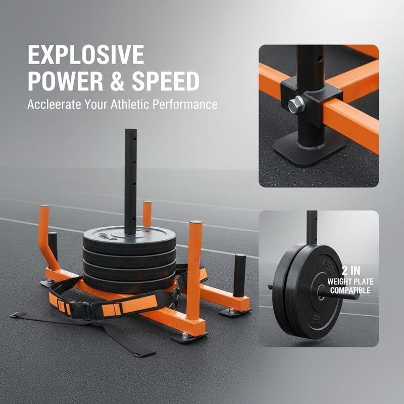 Heavy Duty Fitness Drag Sled 2 - Build Plate ulasan dan harga