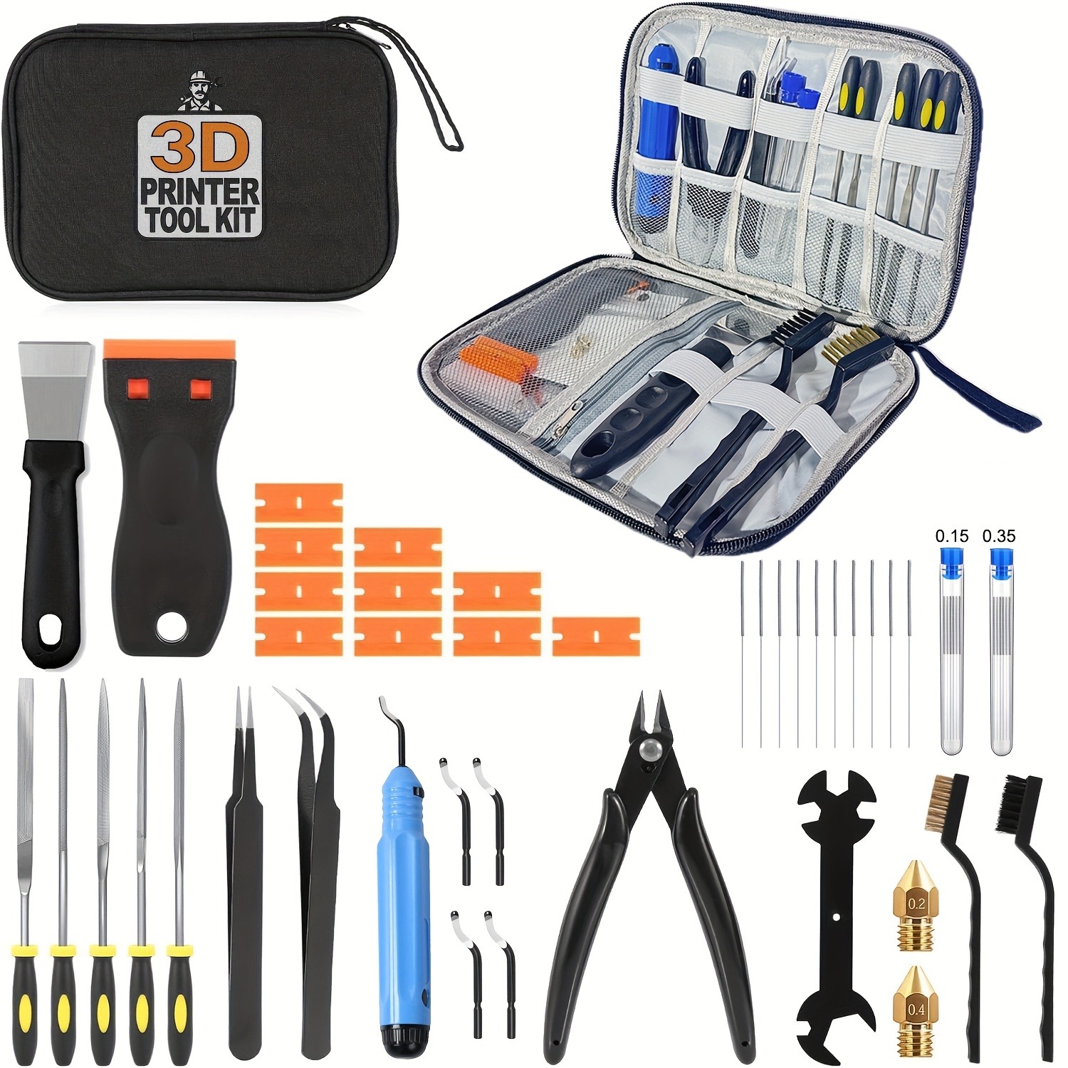 3D Printer Tools Kit, 33pcs 3D - Fdm Printer ulasan dan harga