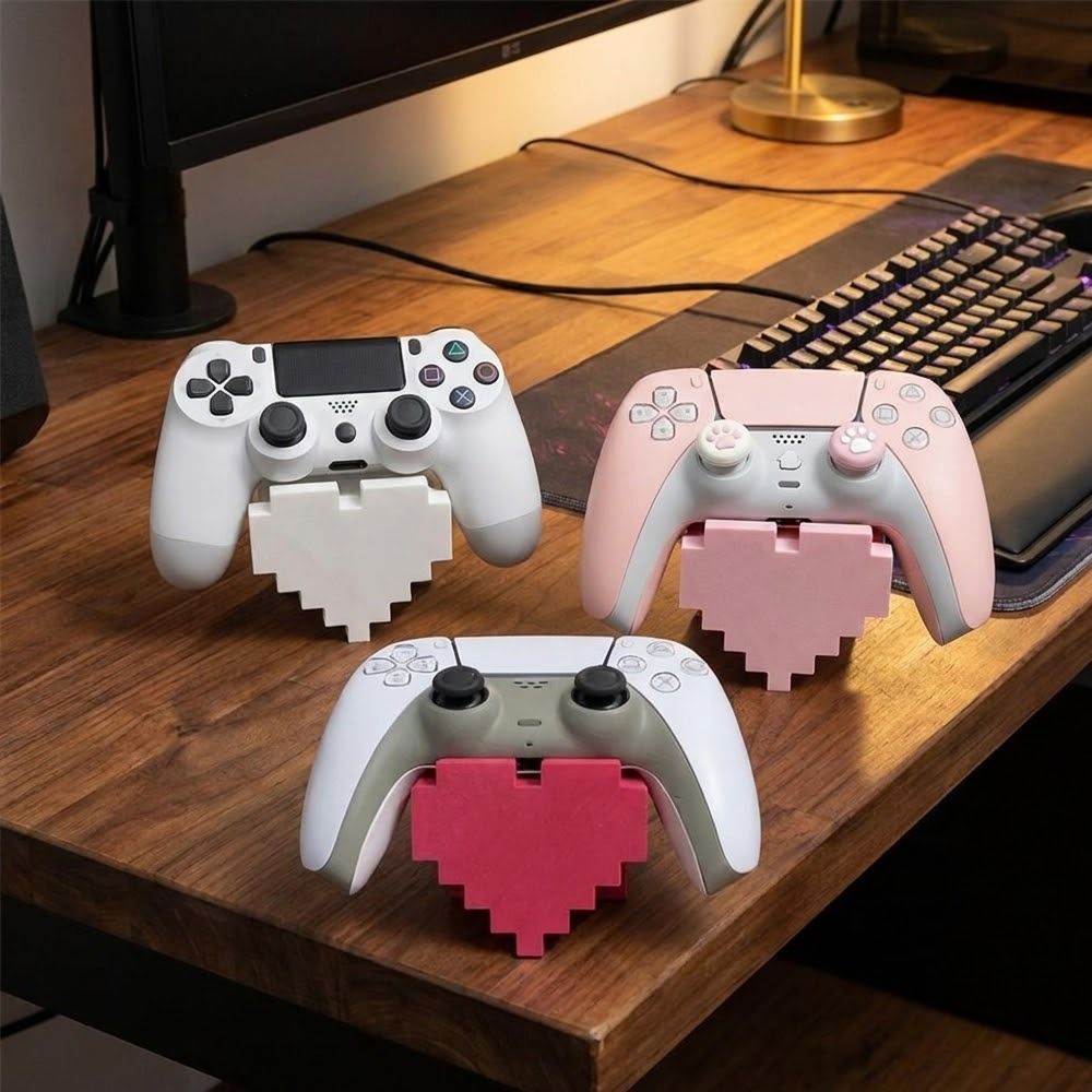3D Printed Heart-Shaped Game S - 3D Printer Stand ulasan dan harga