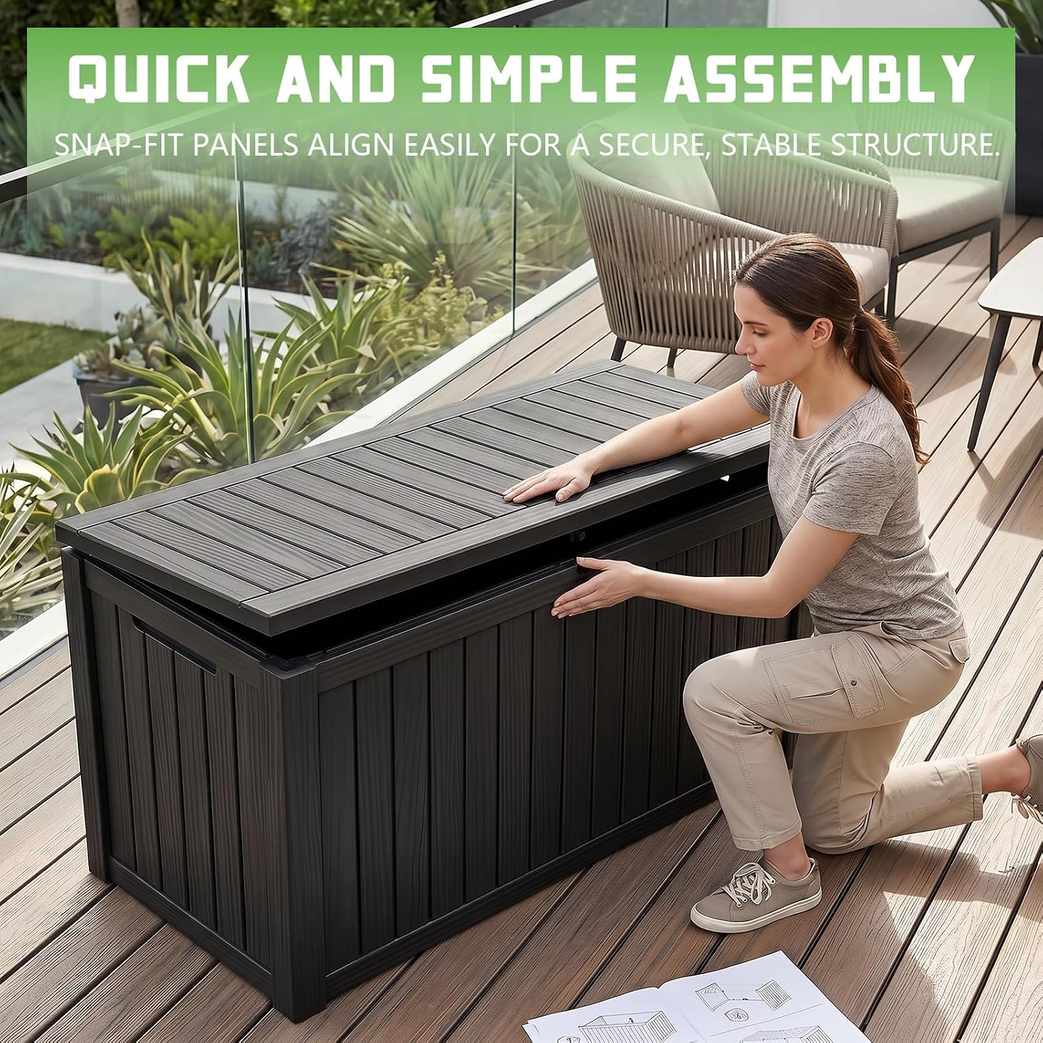 200 Gallon Lockable Resin Deck - Uv Resin ulasan dan harga