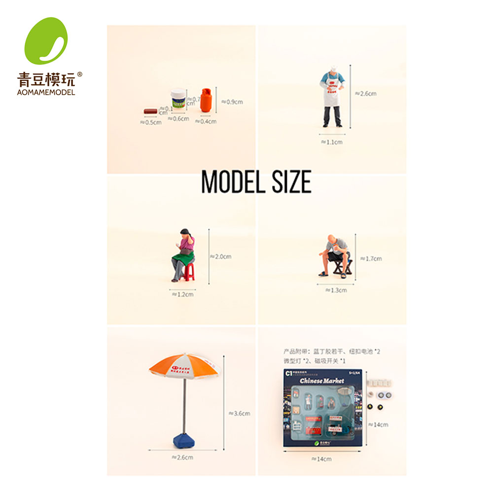 1/64 Night market s Model Kit- - Resin Printer ulasan dan harga