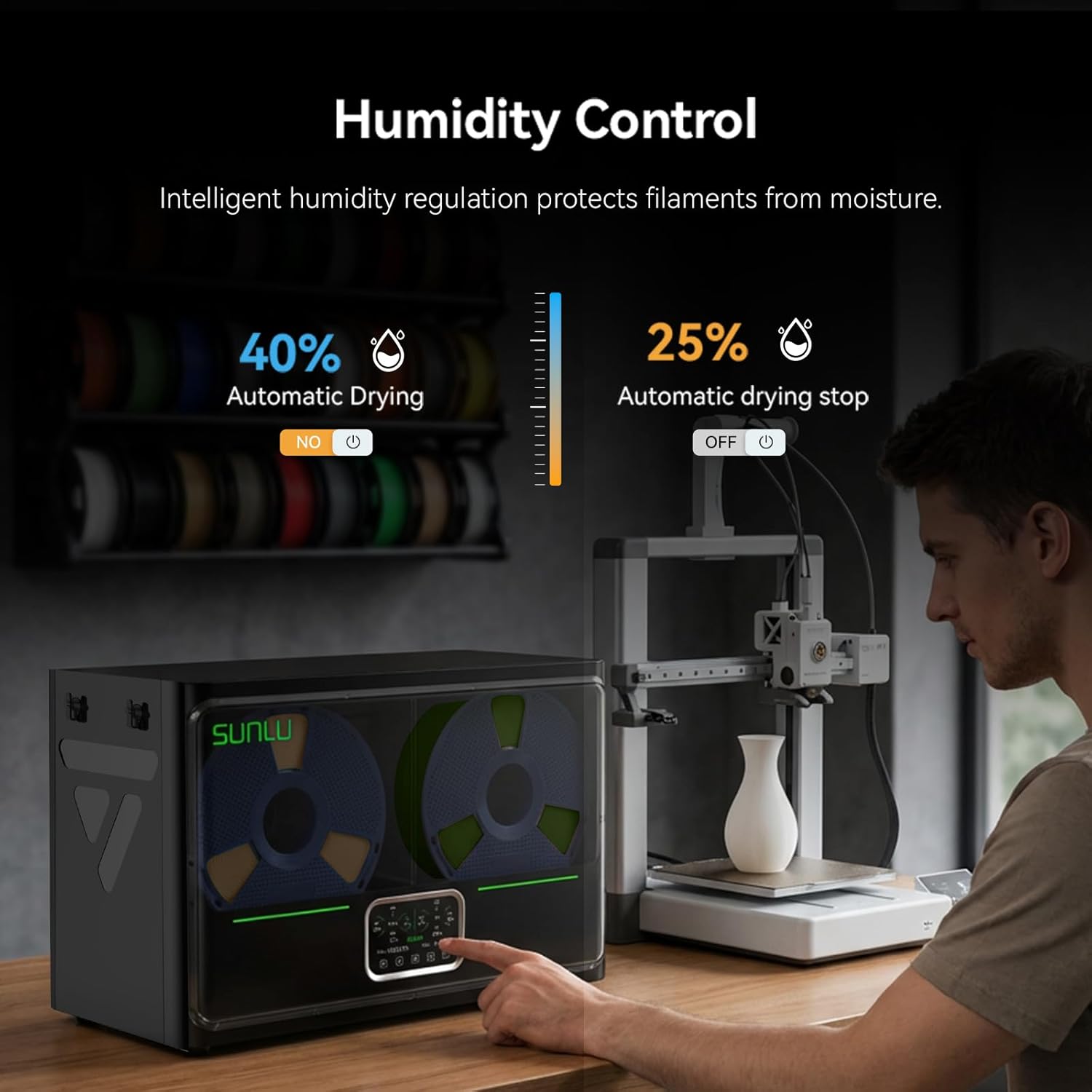 SUNLU S4 Pro 3D Filament Dryer - Filament 1.75 ulasan dan harga