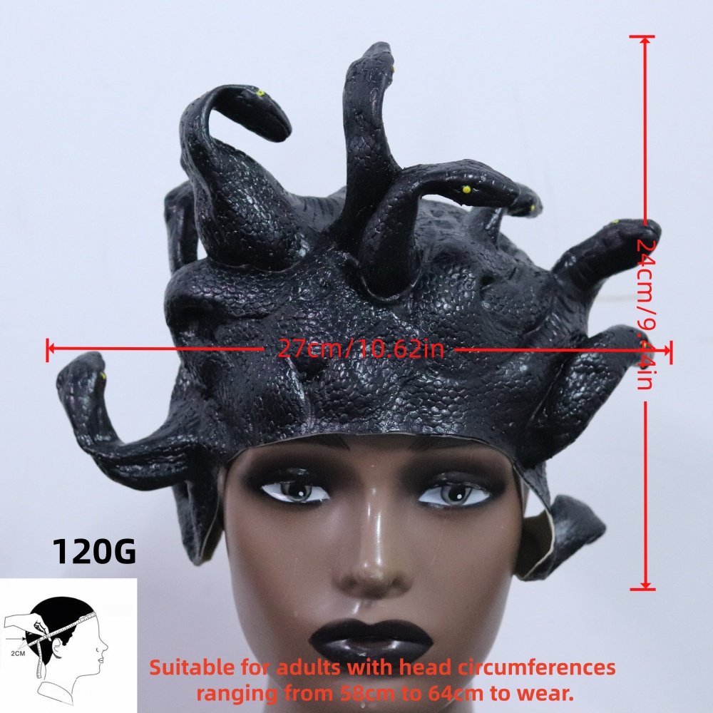 Medusa latex wig mask,Horror s - Cobra Extruder ulasan dan harga