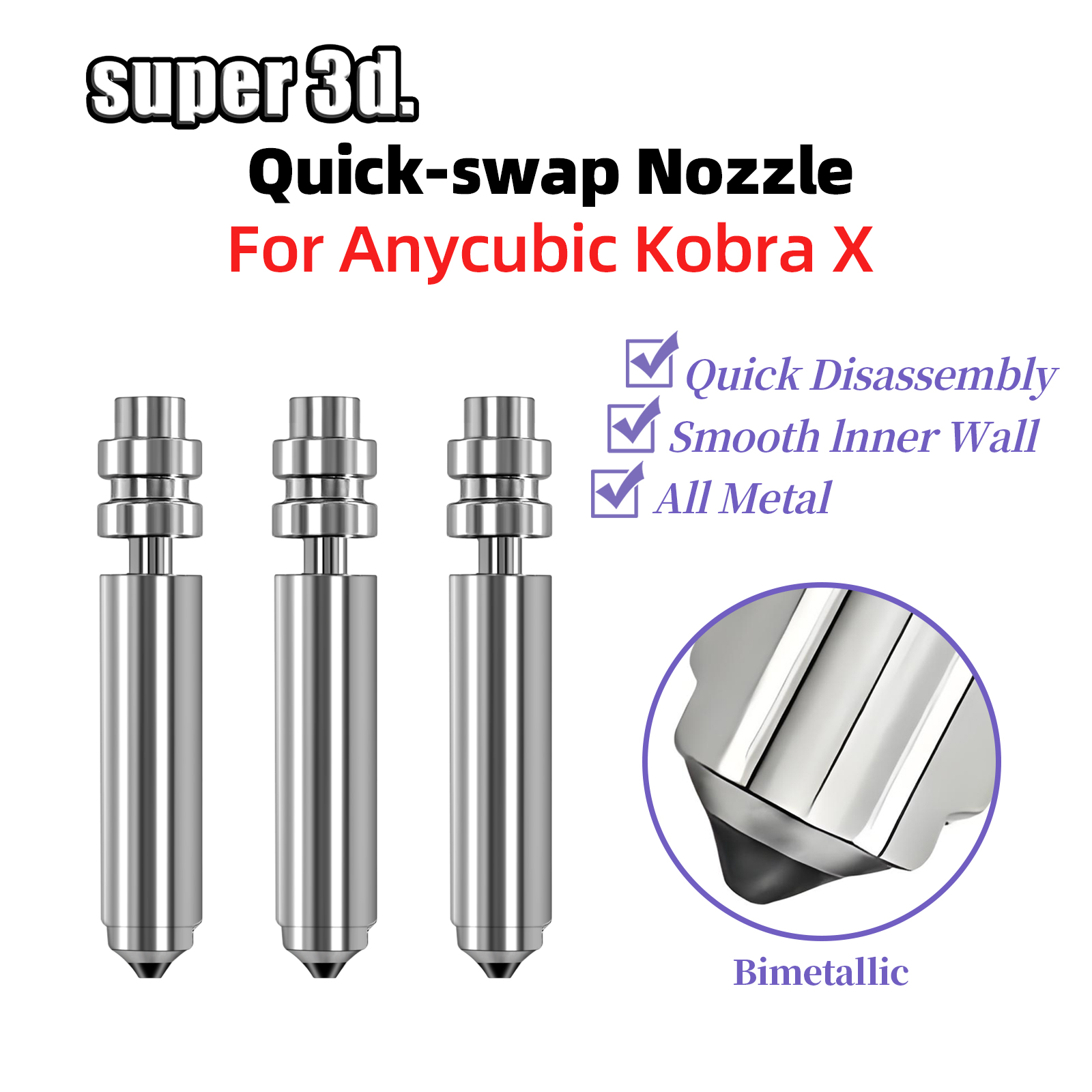 For Anycubic Kobra X Bimetalli - Cobra Extruder ulasan dan harga
