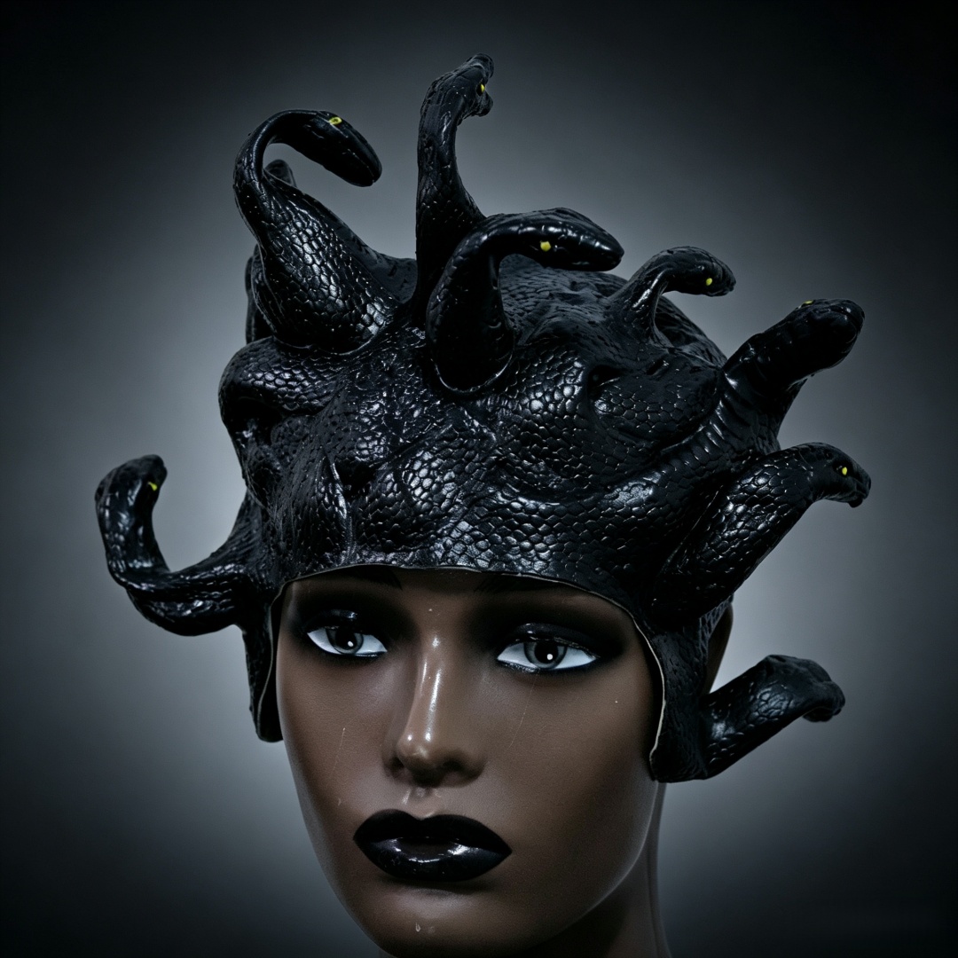 Snake Shaped Wig Mask For Wome - Cobra Extruder ulasan dan harga