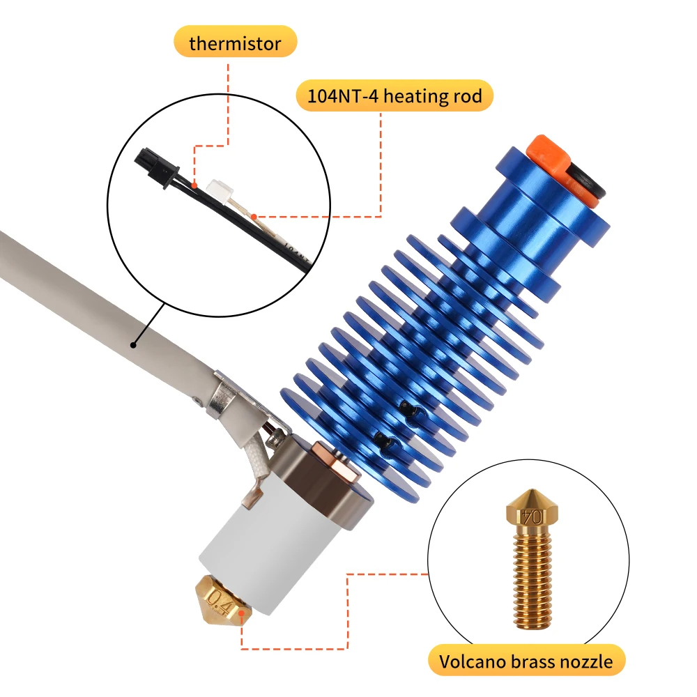 Volcano Hotend Kit 24V 60W E3D - Corexy 3D Printer Kit ulasan dan harga