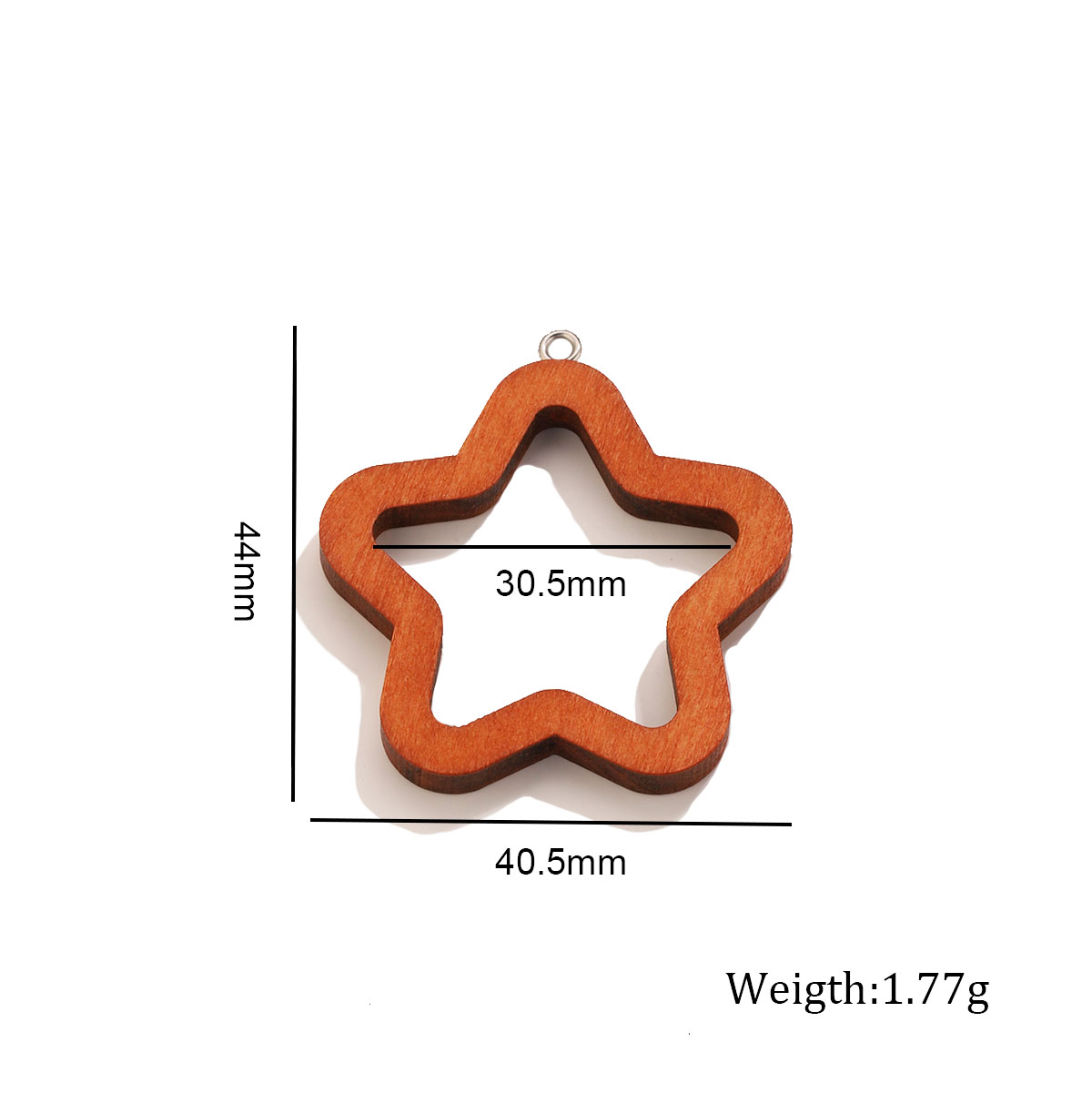 10PCS Triangle Rectangle Wood  - Uv Resin ulasan dan harga