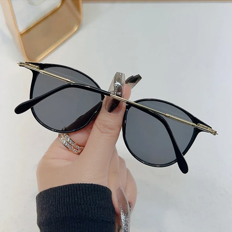 New Round Vintage Sunglasses W - Uv Resin ulasan dan harga